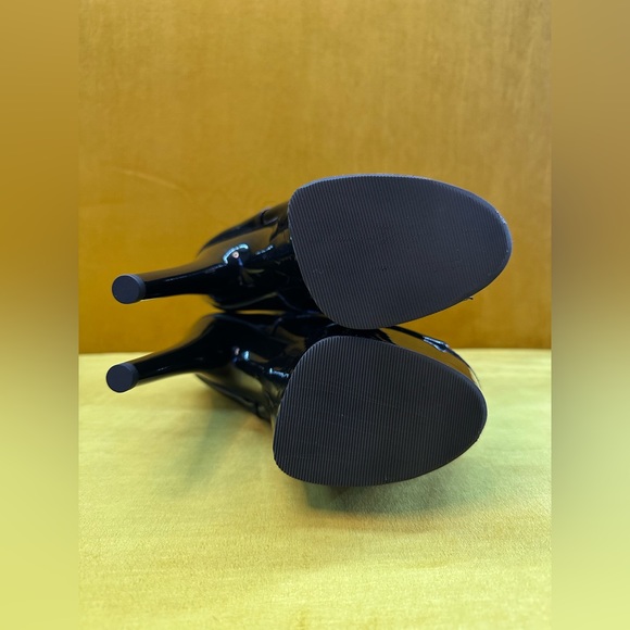 EXOTIC DANCER HEELS - SEIZE 7 - BLACK LEATHER - Picture 6 of 6